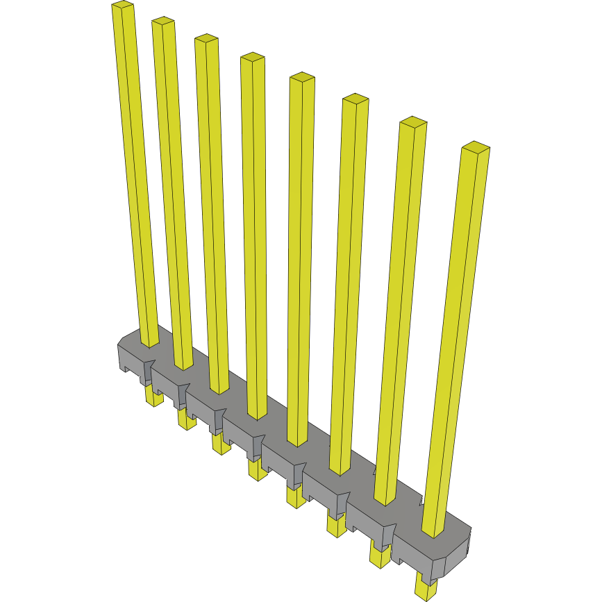 Samtec-MTLW-108-10-T-S-680 Steckverbinderleisten und Leiterplattenbuchsen Conn Unshrouded Header HDR 8 POS 2.54mm Solder ST Top Entry Thru-Hole Bulk