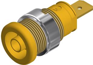 SKS Kontakttechnik-SEB 2620 F6,3 YELLOW Steckverbinder, elektronisches Testgerät Conn Tip Plug M 1 POS ST Cable Mount 1 Port