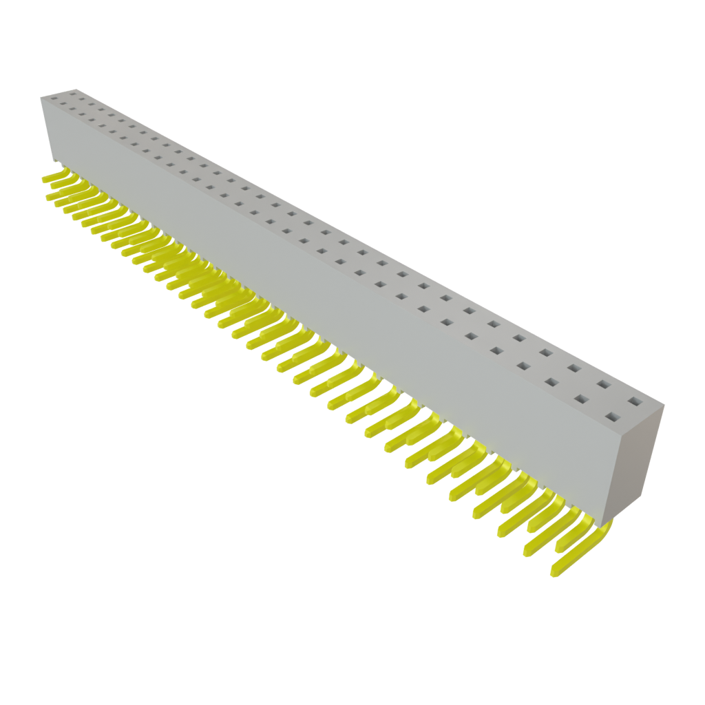 Samtec-SSQ-134-02-S-D-RA Steckverbinderleisten und Leiterplattenbuchsen Conn Socket Strip SKT 68 POS 2.54mm Solder RA Side Entry Thru-Hole Bulk