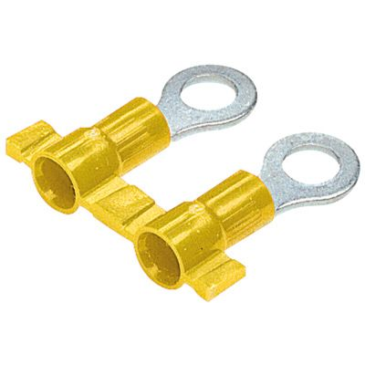 Panduit-PV10-8RB-2K Steckverbinderanschlüsse Ring Tongue Terminal 10-12AWG Copper Yellow 25.91mm Tin T/R