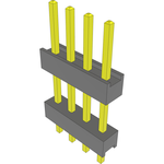 Conn Board Stacker HDR 4 POS 2.54mm Solder ST Top Entry Thru-Hole Bulk