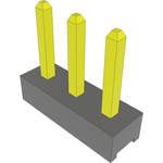 Conn Unshrouded Header HDR 3 POS 2mm Solder ST Top Entry Thru-Hole Bulk