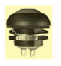 knitter-switch-DPW 1 CG-R Switch Push Button Switch Push Button OFF Mom SPST Curved Round Button 0.4A 125VAC 50VDC Momentary Panel Mount Solder Lug