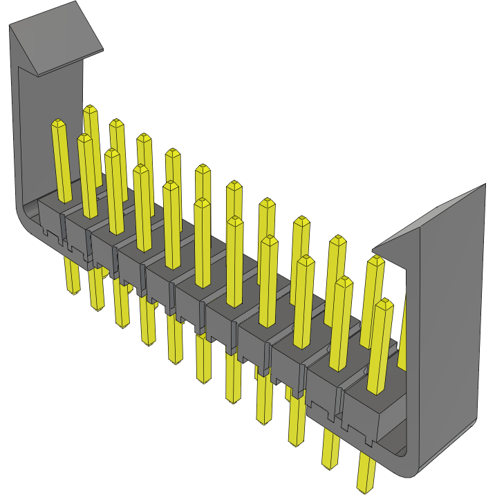Samtec-TSW-111-08-T-D-LC-LL Steckverbinderleisten und Leiterplattenbuchsen Conn Unshrouded Header HDR 22 POS 2.54mm Solder ST Top Entry Thru-Hole Bulk