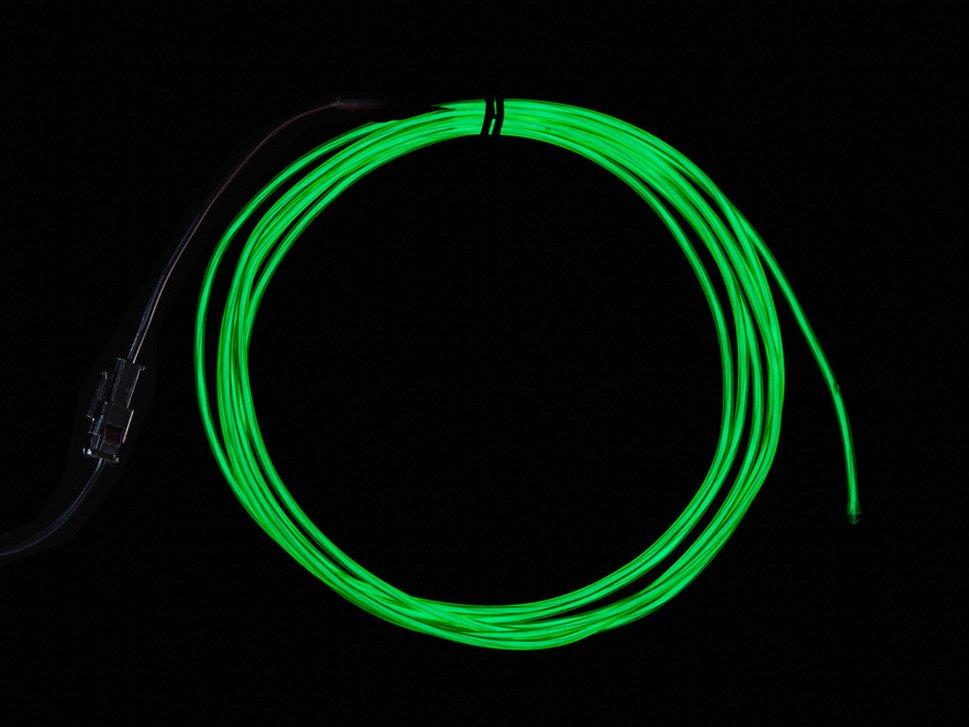 Adafruit Industries-407 Electroluminescent Indicators EL wire - Green Electroluminescent