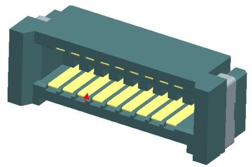 Amphenol Communications Solutions-BTFW10R-3RSTE4LF Steckverbinderleisten und Leiterplattenbuchsen 1.0mm staggered pitch Board to Board connector