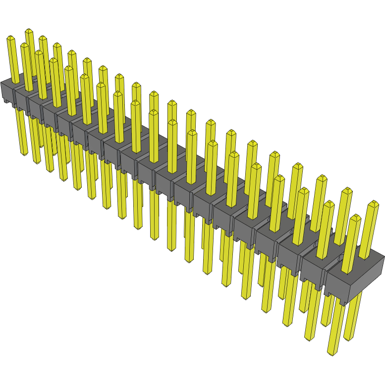 Samtec-TSW-119-22-G-D Steckverbinderleisten und Leiterplattenbuchsen Conn Unshrouded Header HDR 38 POS 2.54mm Solder ST Top Entry Thru-Hole Bulk
