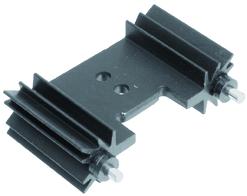 Assmann WSW components, Inc-V7466W4 Kühlkörper Extruded Heatsinks With Solder Pins 8,2K/W 25,4X45X12,7Mm Black Anodized Top-3 To-220 Sot-32 With Insulating Washer At Solder Pin