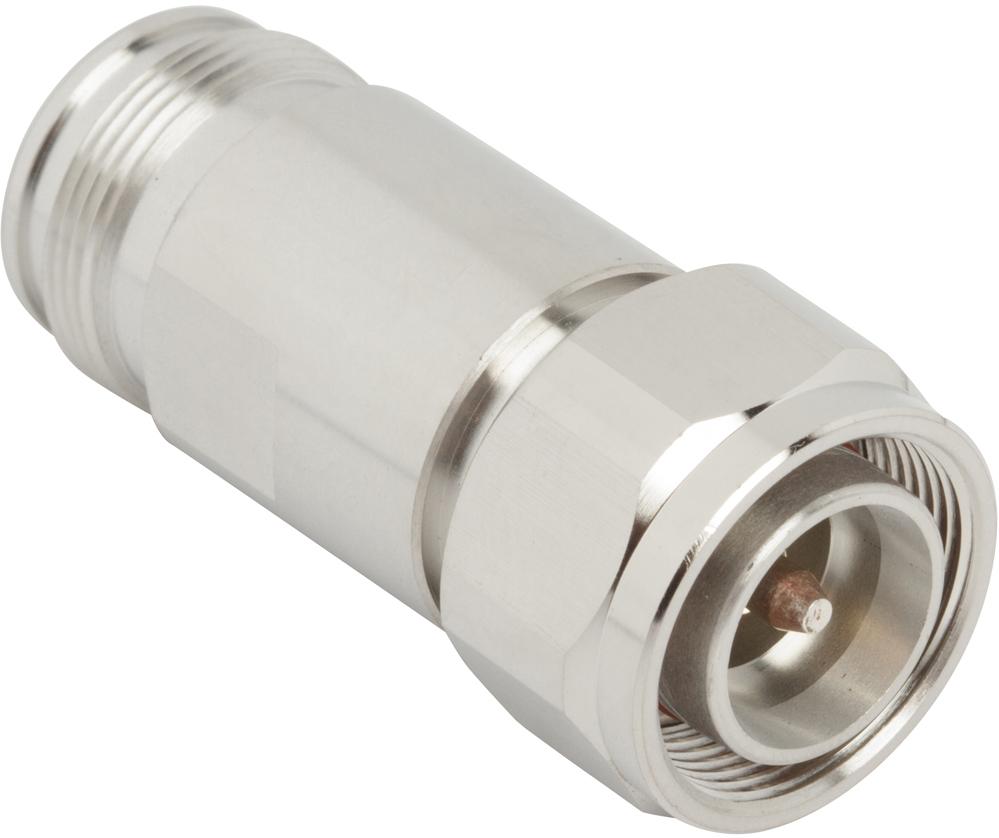 Amphenol RF-AD-4310P4310J-1 Connector RF Conn 4.3/10 Adapter 0Hz to 6GHz 50Ohm ST PL/F Silver