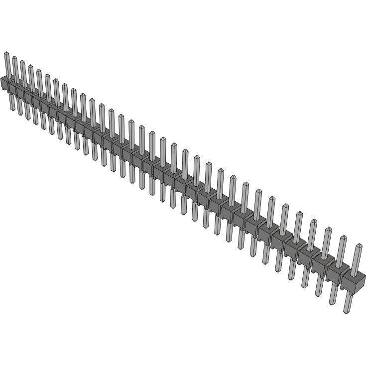 Samtec-HTSW-133-08-T-S Piastre connettori e prese PCB Conn Unshrouded Header HDR 33 POS 2.54mm Solder ST Top Entry Thru-Hole Bulk