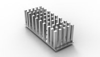 TE Connectivity-1829905-2 Kühlkörper Heat Sink Passive SFP Pin Array Aluminum/Cold-Forged Aluminum Nickel