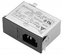 Delta Electronics-06AR1 Moduli di ingresso potenza Power Entry Module EMI Filtered M 3 POS 115VAC/250VAC 6A Fuse ST 1 Port