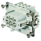 Weidmuller-1200200000 Steckverbinder, rechteckig Conn Rectangular F 6Signal/1Ground POS Screw ST Panel Mount
