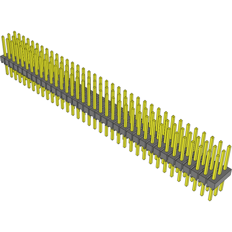 Samtec-TSW-136-25-L-T Piastre connettori e prese PCB Conn Unshrouded Header HDR 108 POS 2.54mm Solder ST Top Entry Thru-Hole Bulk