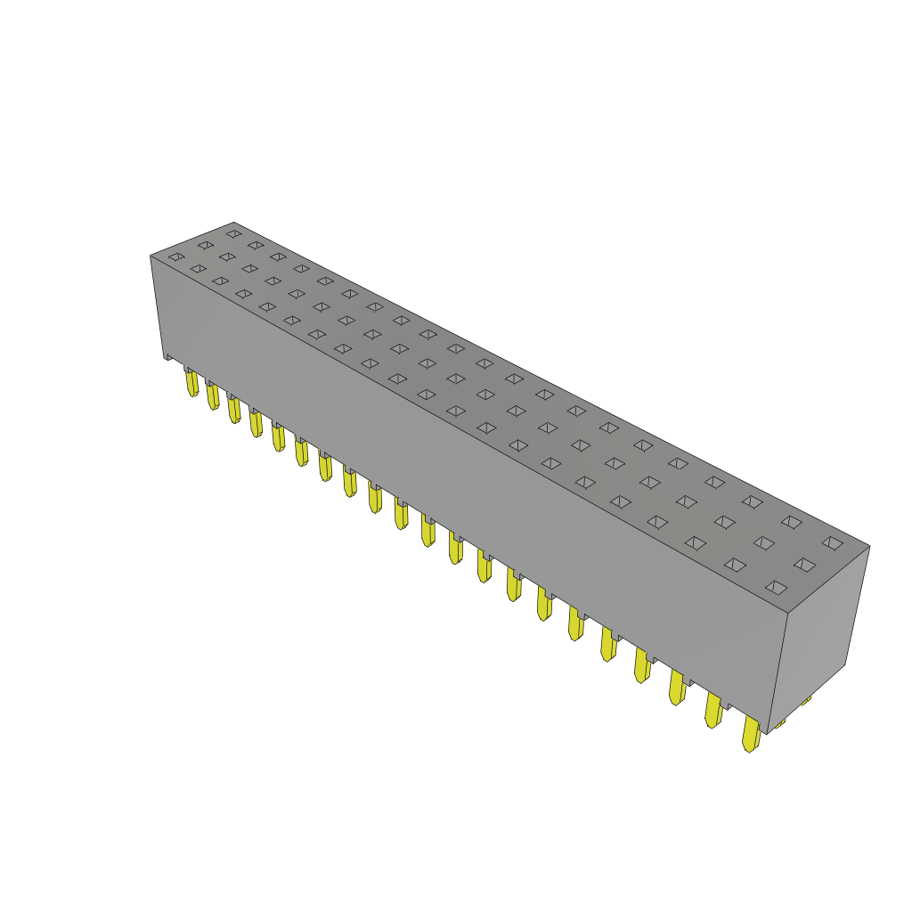 Samtec-SSW-121-06-G-T Steckverbinderleisten und Leiterplattenbuchsen Conn Socket Strip SKT 63 POS 2.54mm Solder ST Top Entry Thru-Hole Layer