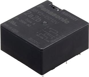 Panasonic Industry-SFY3-DC12V Power Relays Power Relay 12VDC 6A 3PST-NO/SPST-NC(28.6x31x14.5)mm THT