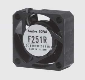 NIDEC Copal Electronics-F251R-12LC Souffleurs et ventilateurs DC Fan Sleeve Bearing 12V 0.05A 8000RPM 1.77CFM 15dB Flange Mount