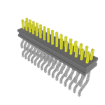 Conn Micro Terminal Strip HDR 32 POS 1mm Solder RA Side Entry SMD Tube