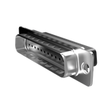 D-Sub Cable Connector, Input Output Connectors, Crimp Cable Connector 8656 15 Way Pin, Clinch Nuts (UNC 4-40)