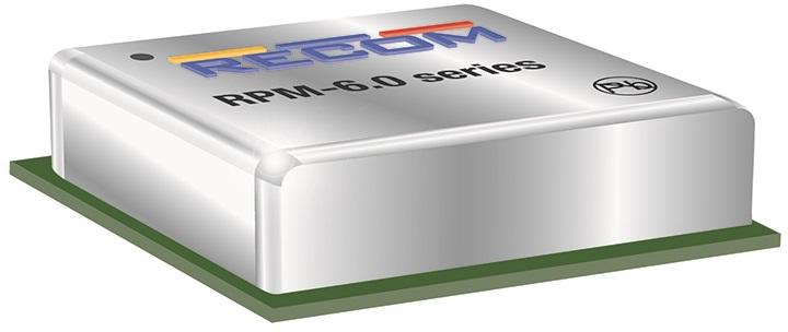 RECOM Power-RPM5.0-6.0 Convertisseur CC en CC et module de régulateur de commutation Module DC-DC 1-OUT 5V 6A 25-Pin LGA Module T/R