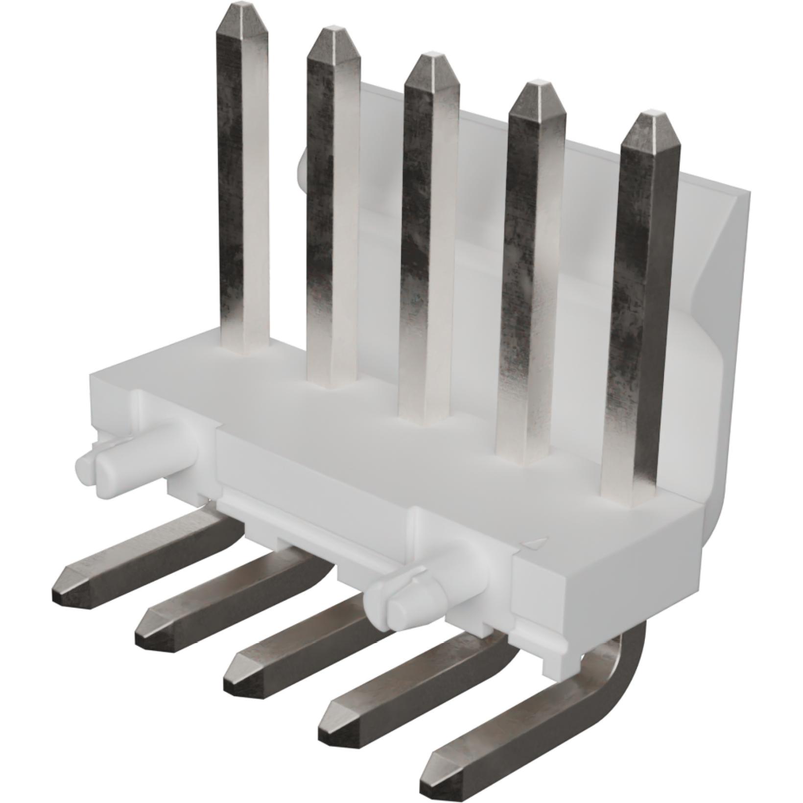 Molex-0026607050 Steckverbinderleisten und Leiterplattenbuchsen Conn Wire to Board HDR 5 POS 3.96mm Solder RA Thru-Hole KK Bag