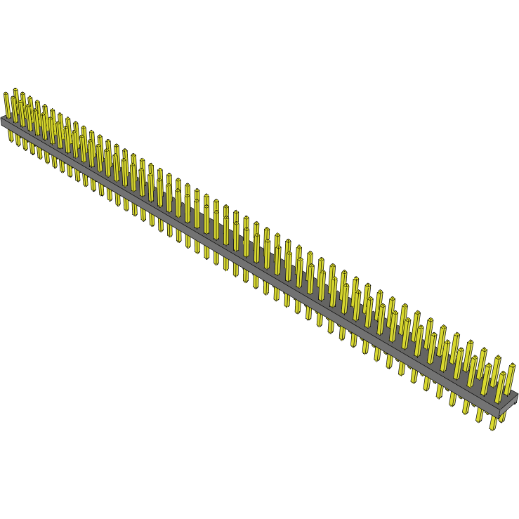 Samtec-MTMM-150-05-G-D-190 Piastre connettori e prese PCB Conn Unshrouded Header HDR 100 POS 2mm Solder ST Top Entry Thru-Hole Bulk