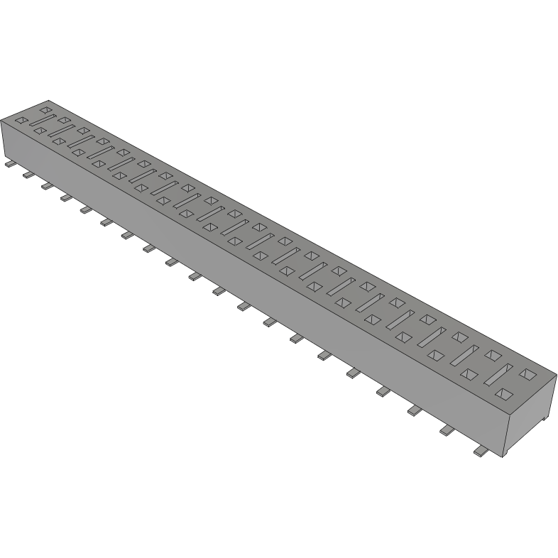 Samtec-HLE-120-02-F-DV-LC Steckverbinderleisten und Leiterplattenbuchsen Conn Socket Strip SKT 40 POS 2.54mm Solder ST SMD Tube