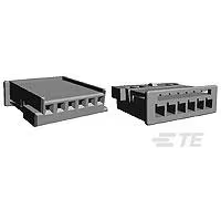 TE Connectivity-2-1241370-3 Connector Discrete Wire Housing Conn Housing RCP 6 POS 2.54mm Crimp ST Cable Mount Natural Carton