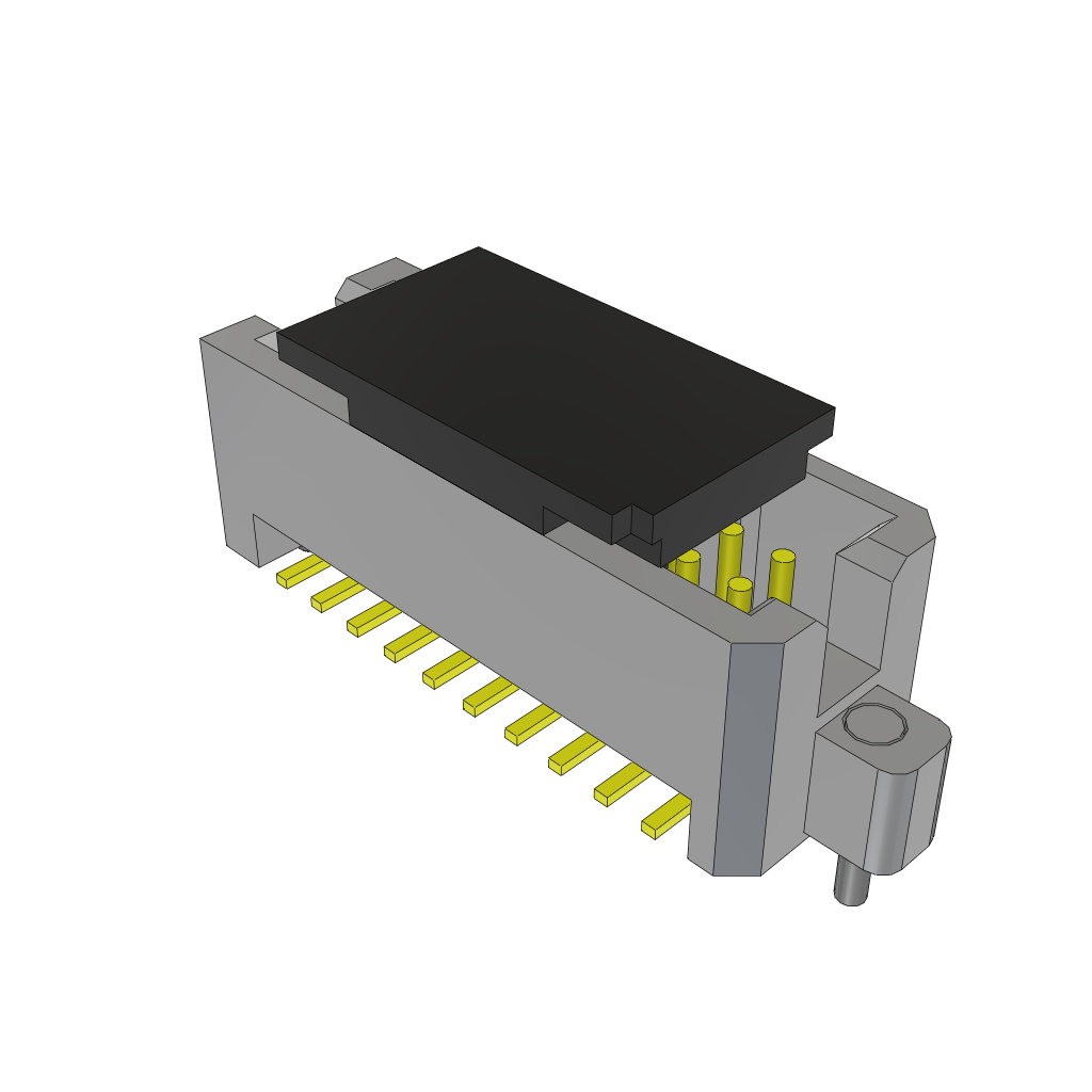 Samtec-TFML-110-02-S-D-SN-P Embases de raccordement et réceptacles PCB Conn Shrouded Header (4 Sides) HDR 20 POS 1.27mm Solder ST Top Entry SMD TIGER EYE™ Tube