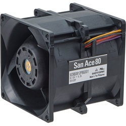 SANYO DENKI-9CRB0812P8G001 Sopladores y ventiladores DC Fan Axial Ball Bearing 12V 10.8V to 13.2V 194CFM 80dB 80 X 80 X 80mm