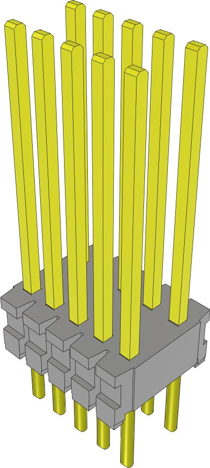 Samtec-TMS-105-56-L-D Cabezales del conector y receptáculos PCB Conn Unshrouded Header HDR 10 POS 1.27mm Solder ST Thru-Hole Bulk