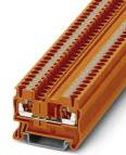 PHOENIX CONTACT-3212329 Bloques terminales del conector Conn Feed-Through Modular Terminal Block 2 POS Push-In Spring T DIN Rail 24A