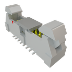 Conn Ejector Header HDR 16 POS 2mm Solder ST Top Entry SMD T/R