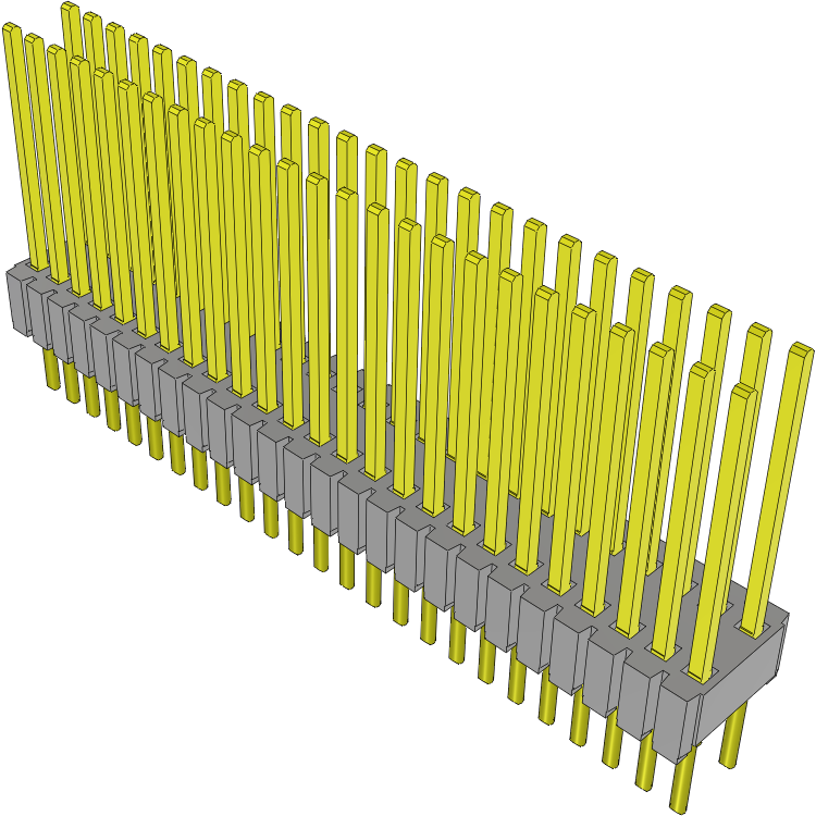 Samtec-MTMS-125-55-S-D-385 Steckverbinderleisten und Leiterplattenbuchsen Conn Unshrouded Header HDR 50 POS 1.27mm Solder ST Top Entry Thru-Hole Tube