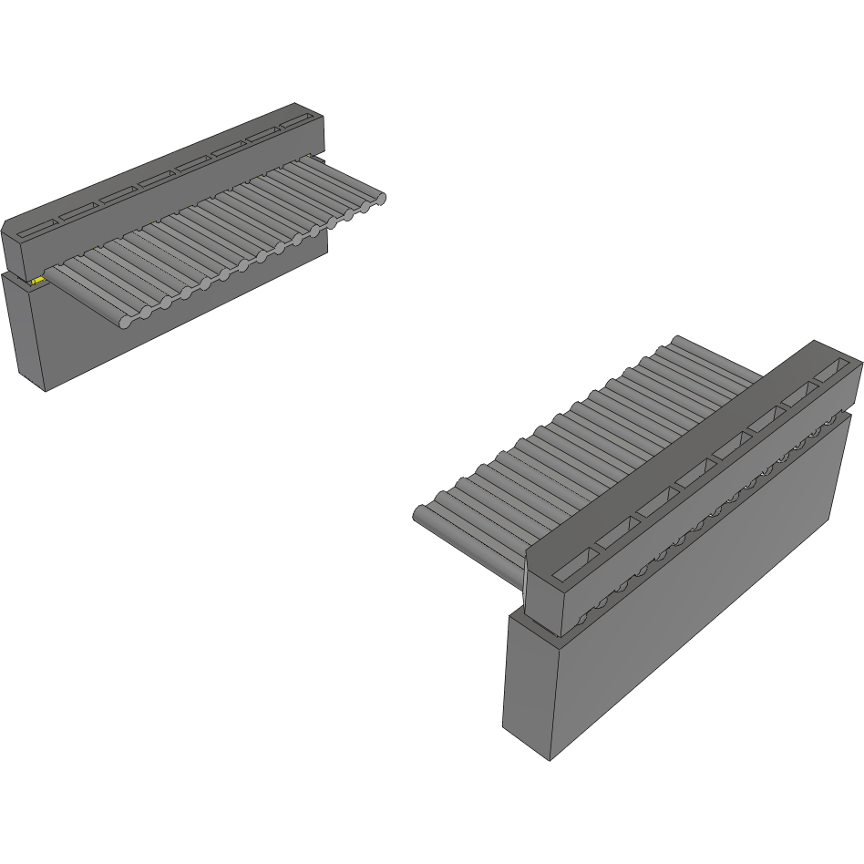 Samtec-IDSS-08-D-14.00 Flachband Kabelbaugruppen Cable Assembly 0.355m 28AWG 2.54mm 8 to 8 POS IDC Connector to IDC Connector F-F Bulk
