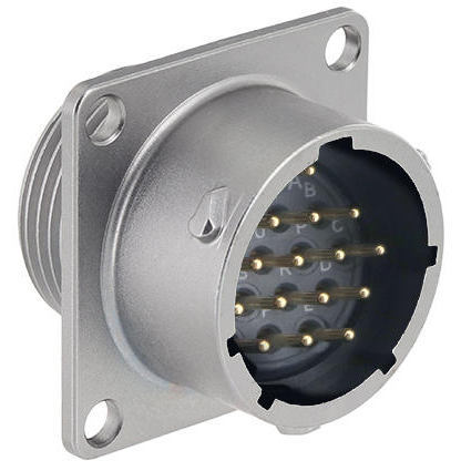 Eaton-UT0X014D18S Steckverbinder, rund Conn Circular SKT 18 POS Solder ST Flange Mount 18 Terminal 1 Port