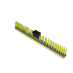 Conn Unshrouded Header HDR 72 POS 2.54mm Solder ST Top Entry SMD Tube