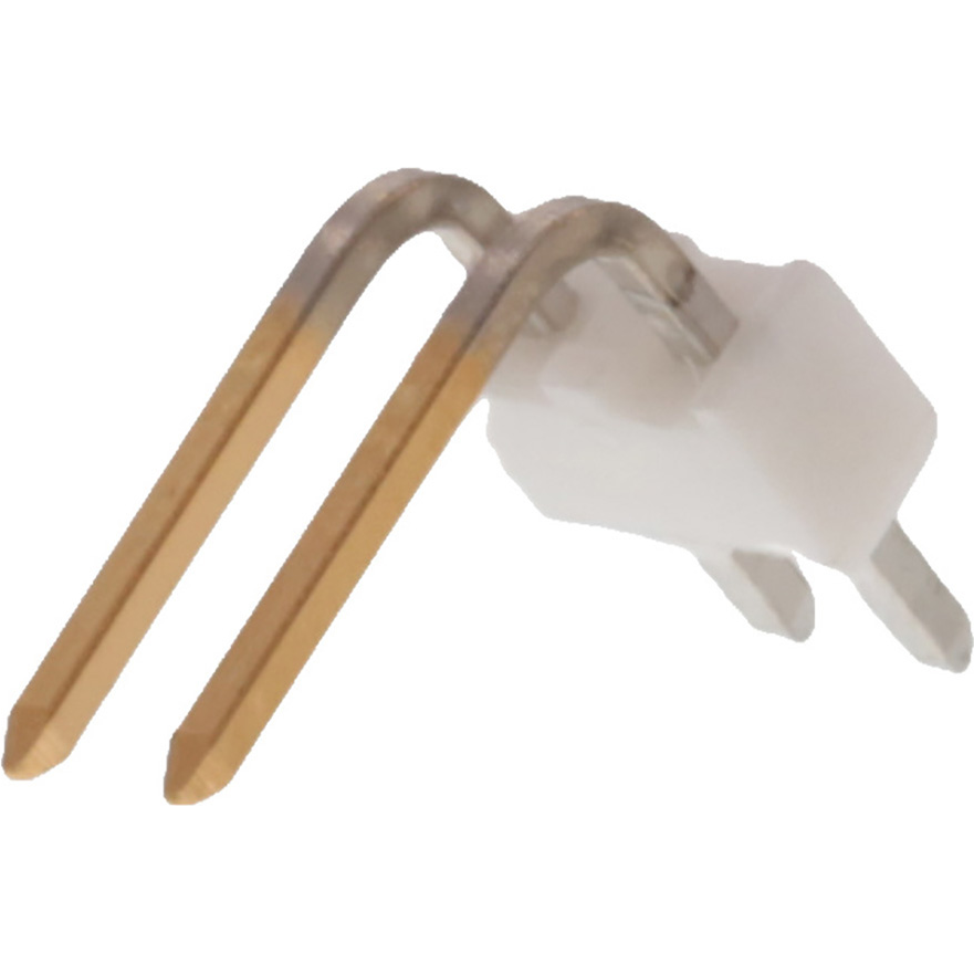 Molex-22122021 Connector Headers and PCB Receptacles Conn Unshrouded Header HDR 2 POS 2.54mm Solder RA Side Entry Thru-Hole KK Bag