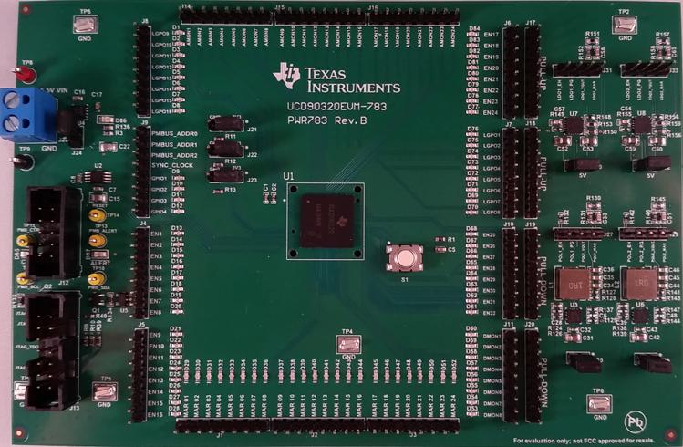 Texas Instruments-UCD90320EVM-783 Energiemanagement, Entwicklungsplatinen und -kits UCD90320 Power Supply Controller and Monitor 1.2V Output Evaluation Board
