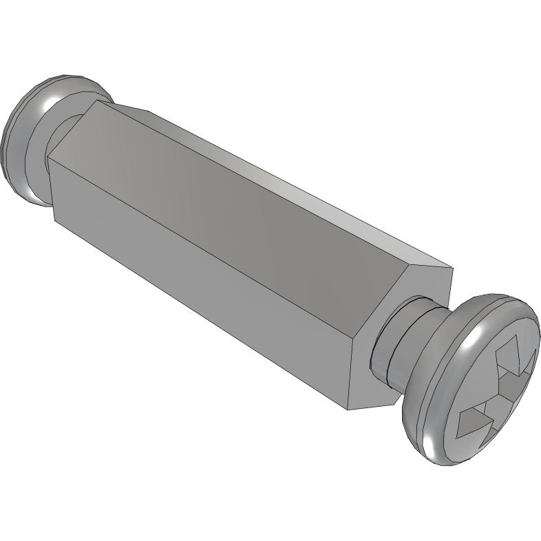 Samtec-SO-1415-05-01-02-L Isolatori a cappe Standoff Hex F/F 4-40-THD 4.76mm-A/F Stainless Steel 303