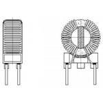 Common Mode Chokes Dual 5000uH 10kHz 1A 0.22Ohm DCR Thru-Hole