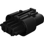 Squba 3.6 Sealed Receptacle Assembly, 3.60mm Pitch, 3 Circuits, Single Row