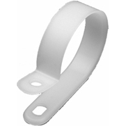 NTE Electronics-04-CCL210009 null Cable Management, Clamp Nylon Natural Screw Mount 25.4mm Bag