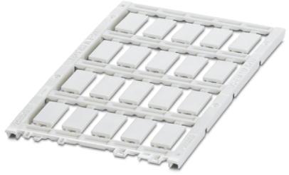 PHOENIX CONTACT-UC-EM (17.5X9) Beschriftungen Snap-in markers, Sheet, white, unlabeled, lettering field size 17.5 x 9 mm