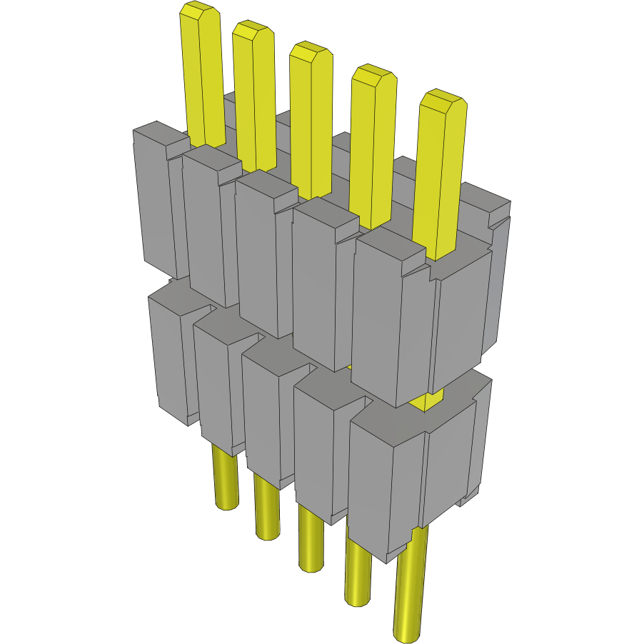 Samtec-DWM-05-52-G-S-230 Steckverbinderleisten und Leiterplattenbuchsen Conn Board Stacker HDR 5 POS 1.27mm Solder ST Thru-Hole Layer