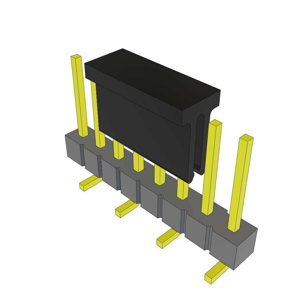 Samtec-TSM-108-02-T-SV-P-TR Steckverbinderleisten und Leiterplattenbuchsen Conn Unshrouded Header HDR 8 POS 2.54mm Solder ST Top Entry SMD T/R