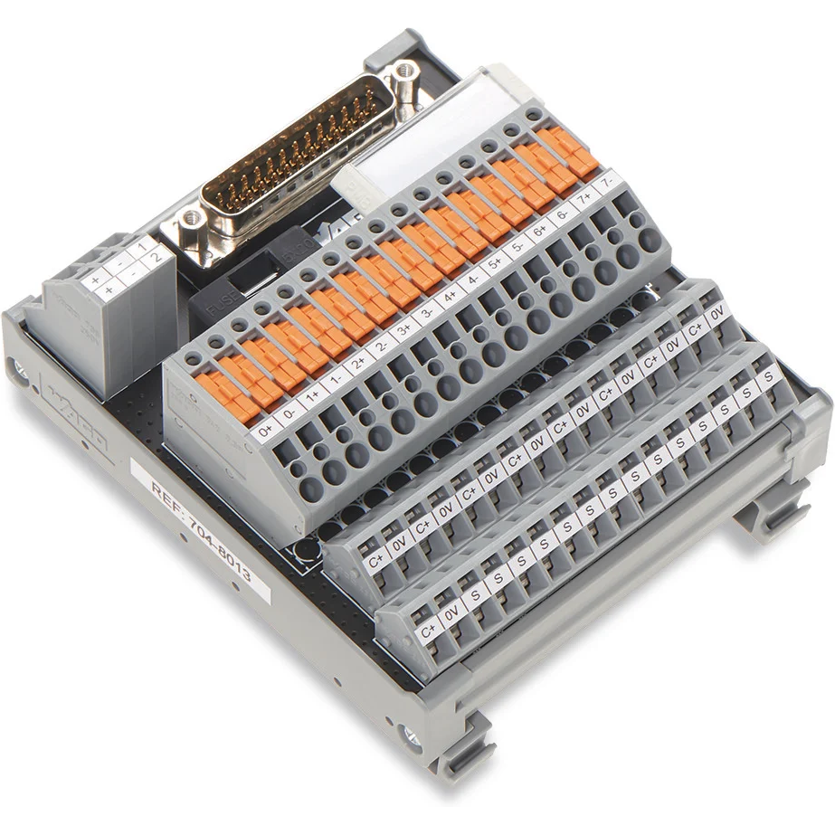 WAGO-704-8013 Schnittstellenmodule Interface Module for system wiring, with solder Pin, Male Connector, 25-Pole