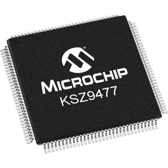 Microchip Technology-KSZ9477STXI Commutateurs Ethernet Ethernet Switch 7-Port 1000Mbps 128-Pin TQFP EP Tray