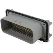 TE Connectivity-1-776163-4 Connector Headers and PCB Receptacles Conn Shrouded Header HDR 35 POS 4mm Solder RA Side Entry Thru-Hole Automotive Tray