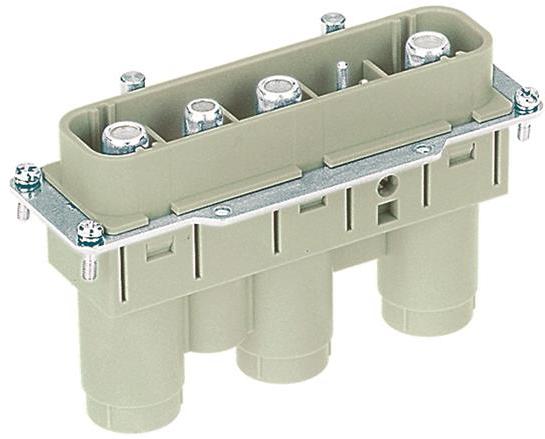 HARTING Technology Group-09380052601 Connector Accessories Connector Accessories Insert Straight Pebble Gray